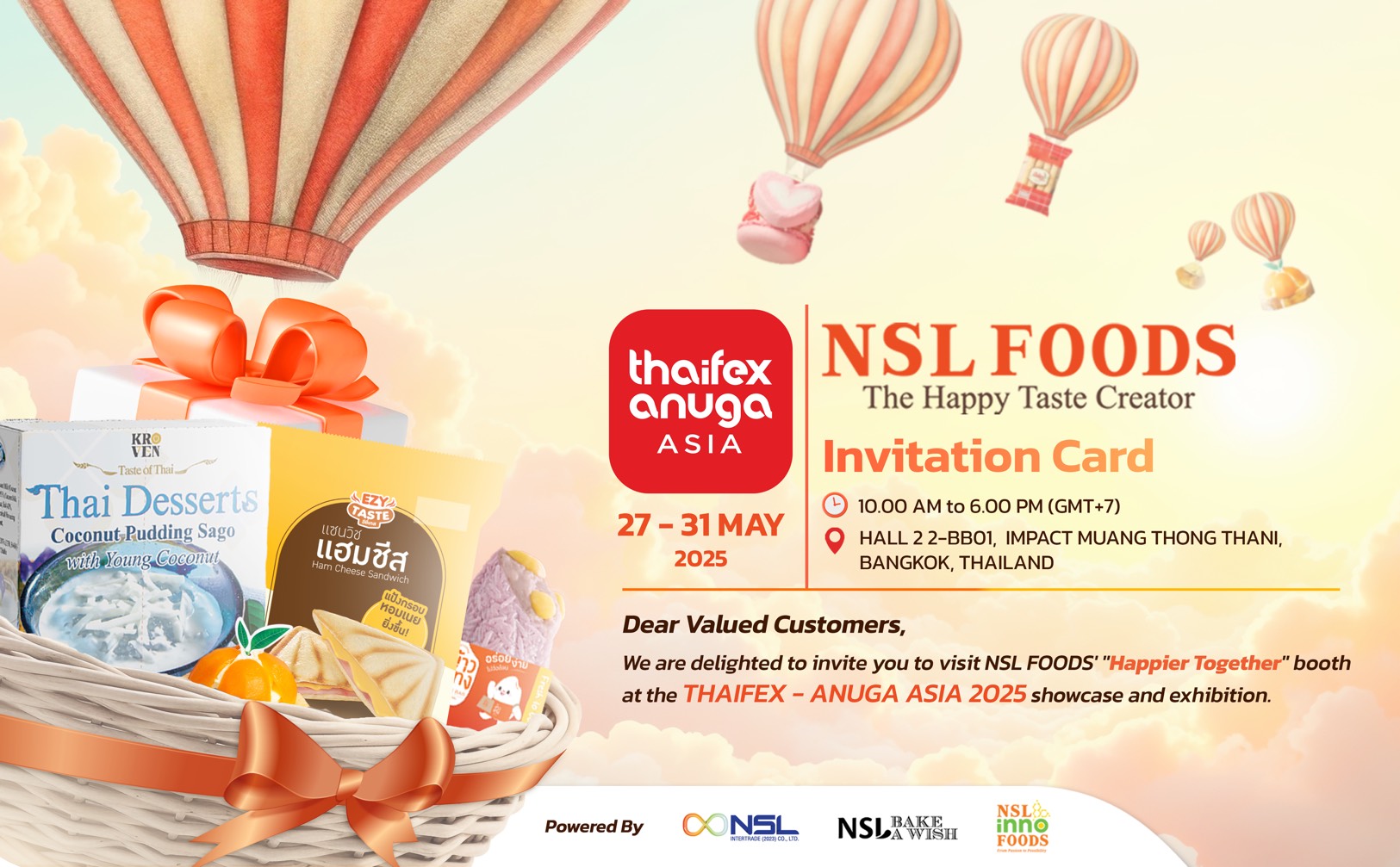NSL at THAIFEX-ANUGA ASIA 2025